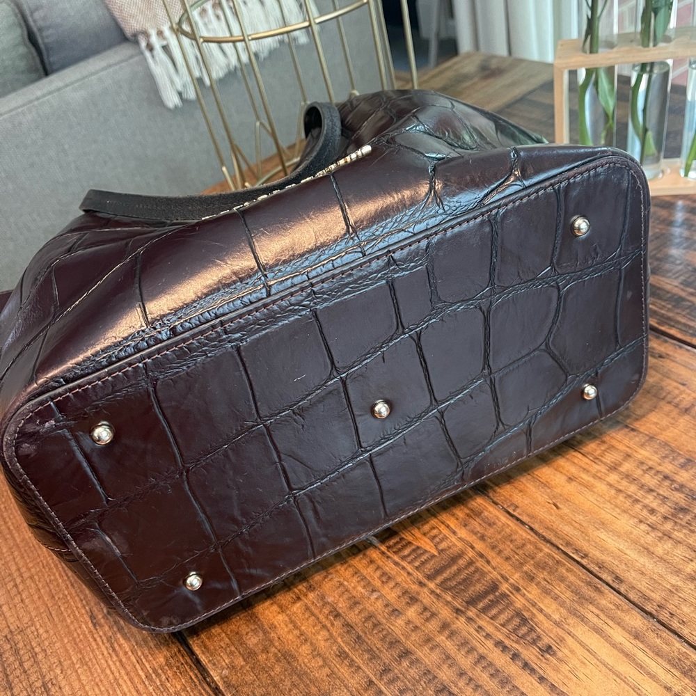 Dooney & Bourke Black Croc-Embossed Tote - Picture 5 of 14